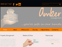 Tablet Screenshot of ambermanagement.co.uk